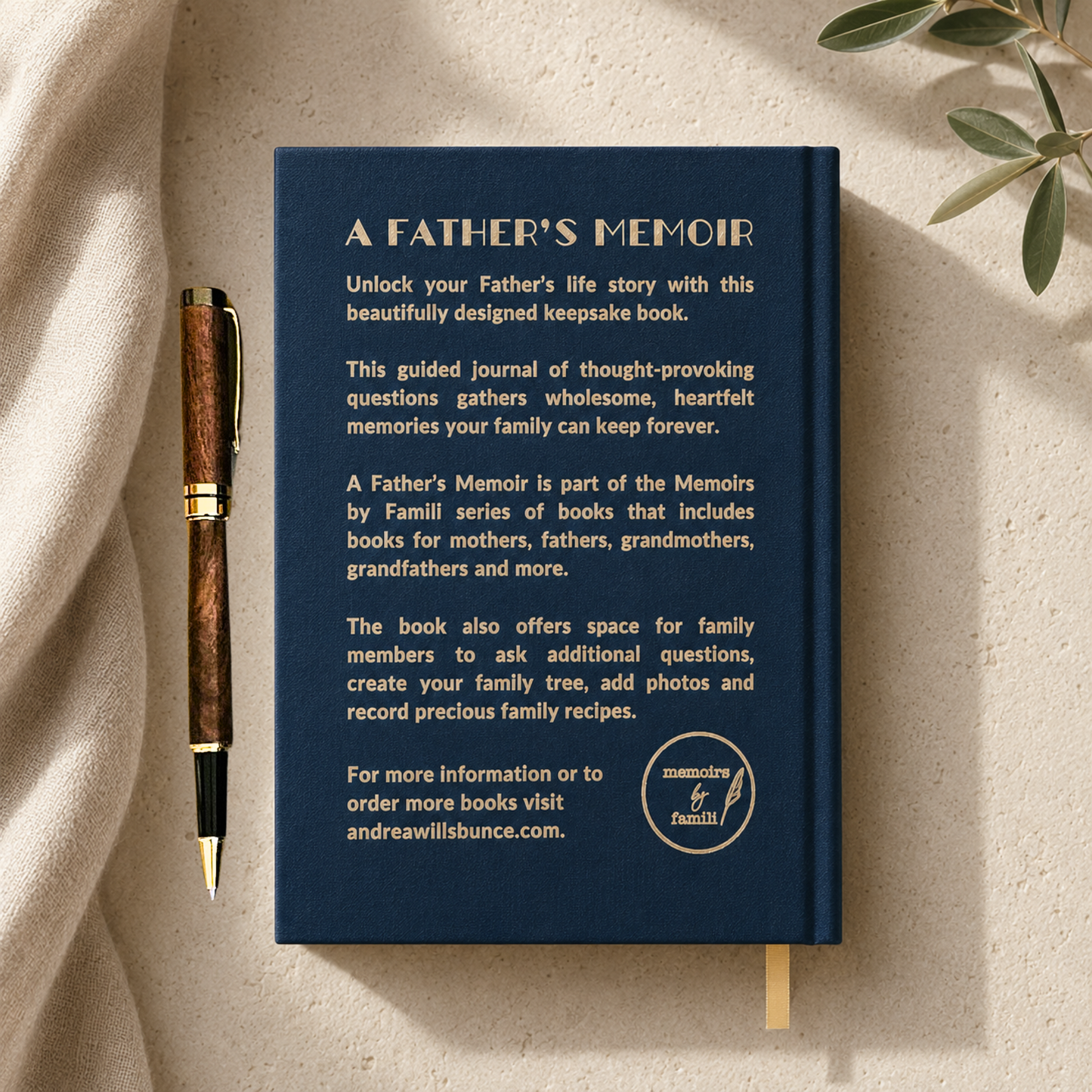 A Father's Memoir: A Family Keepsake Journal for Dads and Grandpas