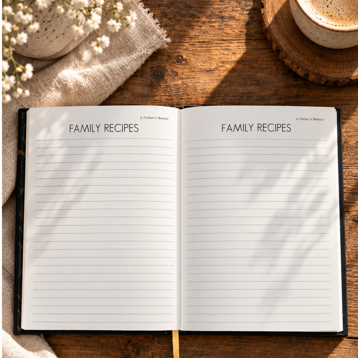A Father's Memoir: Family Keepsake Journal for Dads and Grandpas