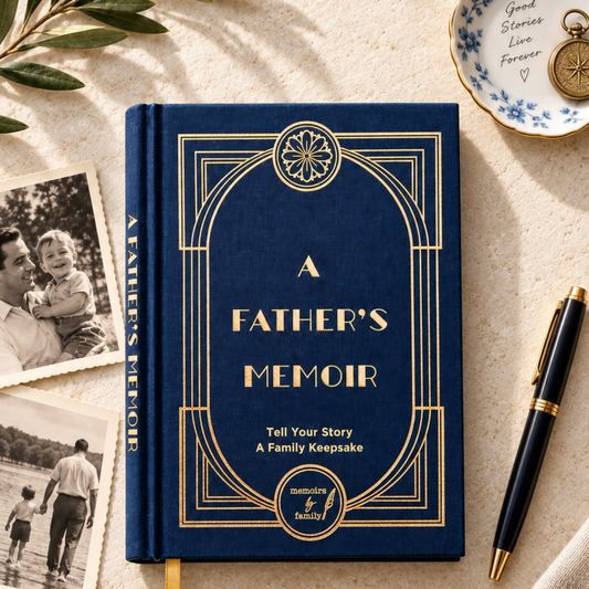 A Father's Memoir: Family Keepsake Journal for Dads and Grandpas
