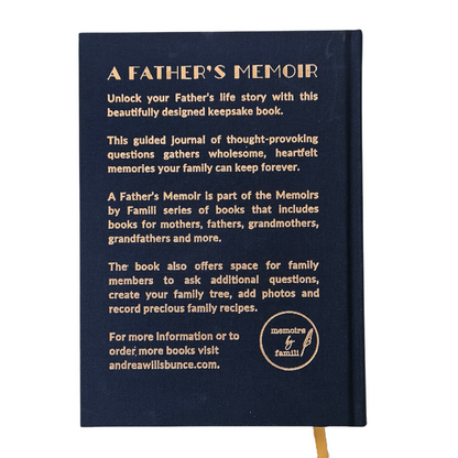A Father's Memoir: A Family Keepsake Journal for Dads and Grandpas