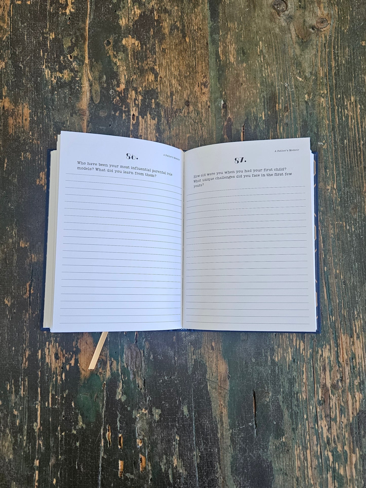 A Father's Memoir: Tell Your Story Book - A Family Keepsake Guided Journal for Dads and Granddads
